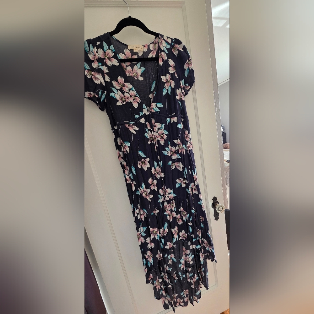 Lovestitch High/Low Floral Maxi Dress Small NWOT Nordstrom - Picture 5 of 5